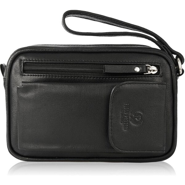 PAOLO PERUZZI Pánska taška etue T-56-BL | čierna T-56-BL 36933222