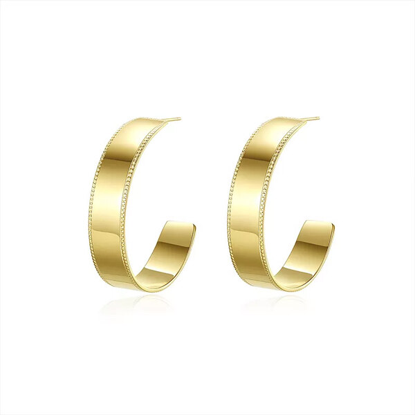 Lindas Jewelry Náušnice Kruhy Chunky Hoop chirurgická oceľ IN436 36934747