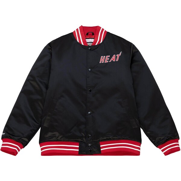 Mitchell & Ness NBA Miami Heat Heavyweight Satin Jacket - Pánske - 66357306
