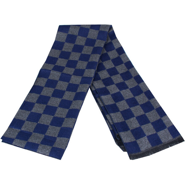 Modro-šedý pánsky šál PNN61 37019102