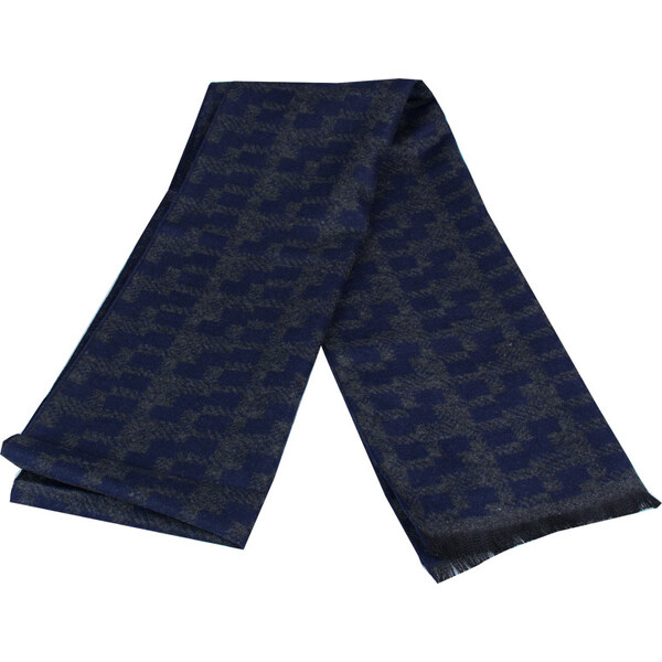 Modro-šedý pánsky šál PNN67 37019111