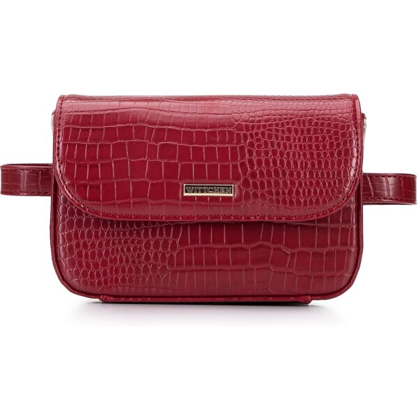Wittchen Damska torebka nerka z ekoskóry croco 95-3Y-533-3 66066800