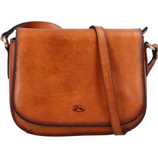 Dámska kožená crossbody kabelka koňaková - Katana Pure koňak 66095549