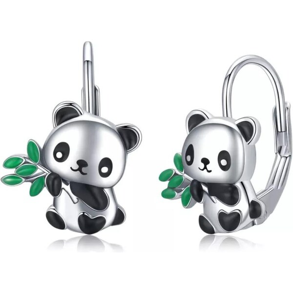 Olivie Strieborné náušnice PANDA 7188 37376717