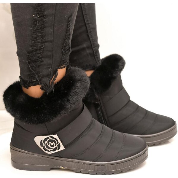 JOHN-C Dámske čierne čižmy BINO 2 37063397