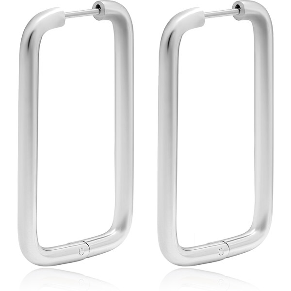 Troli Výrazné obdĺžnikové náušnice z ocele VAAXF546S 66580097