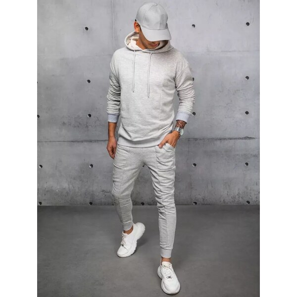 Buďchlap Atraktívna šedá tepláková súprava 37065959