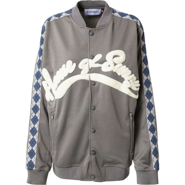 House of Sunny Tepláková bunda THE DIAMOND tmavomodrá / sivá / biela 37431476