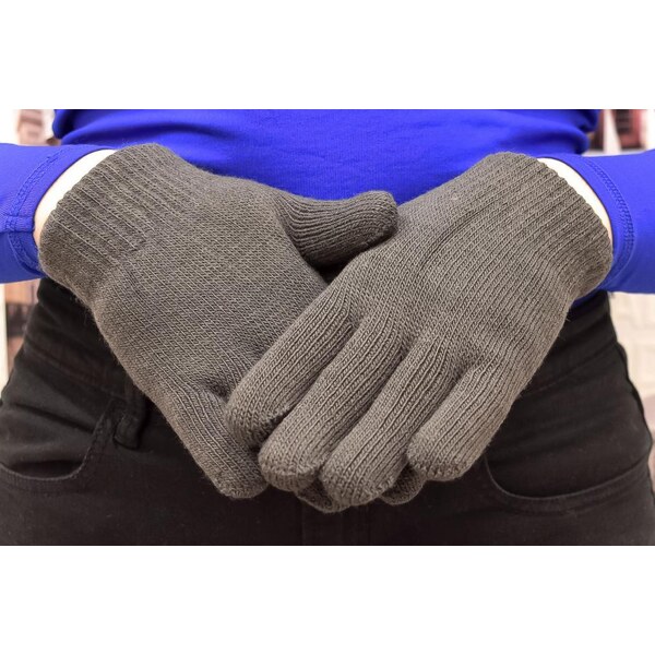 JOHN-C Sivé zateplené rukavice UNI WNTERS 37078801