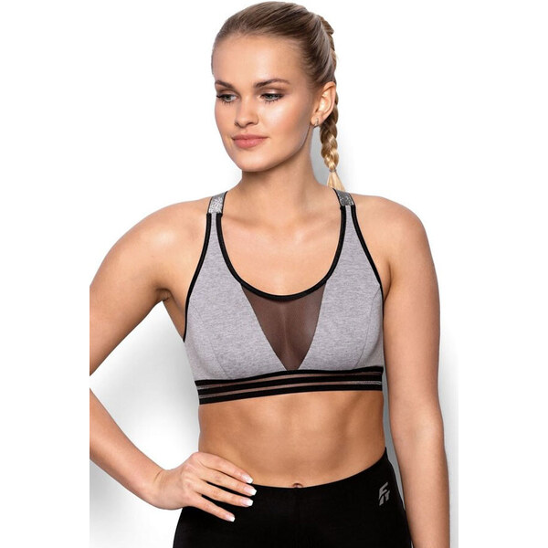 Glara Športová podprsenka s trblietavými ramienkami 37084666