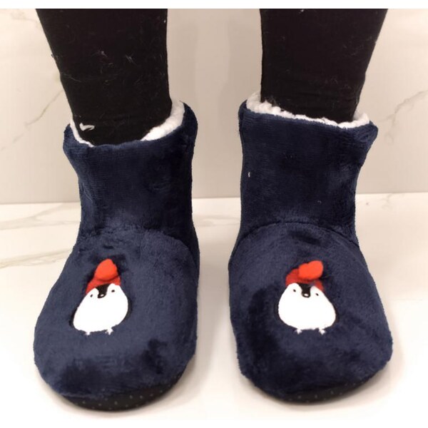 JOHN-C Detské modré ponožkové kapce NATALE PINGUINO 37106200