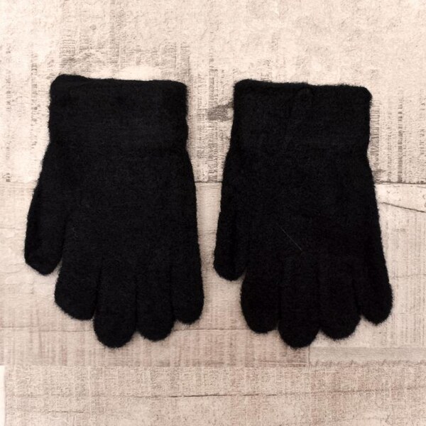 AURA.VIA Detské čierne rukavice HOPPY 37106280