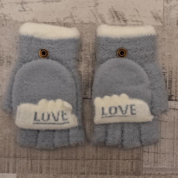 JOHN-C Dámske sivé rukavice LOVE 37106309