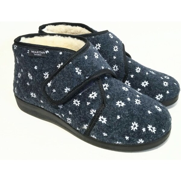 Mjartan Dámske zateplené papuče na suchý zips - TX43 66247893