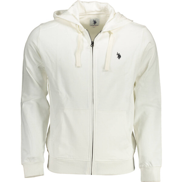 US Polo Assn Biela pánska mikina na zips US Polo 64704622