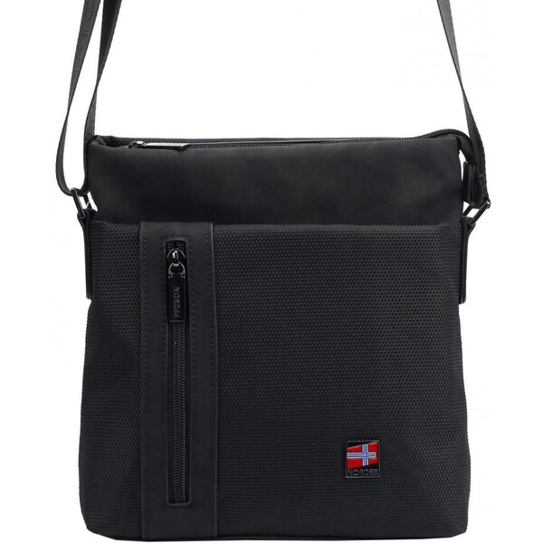 Nordee Pánska crossbody taška 23 x 24 cm čierna 37140607