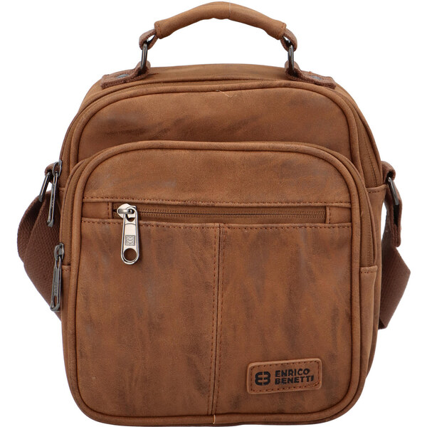 Pánska crossbody taška camel - Enrico Benetti Douqen Camel 56864449