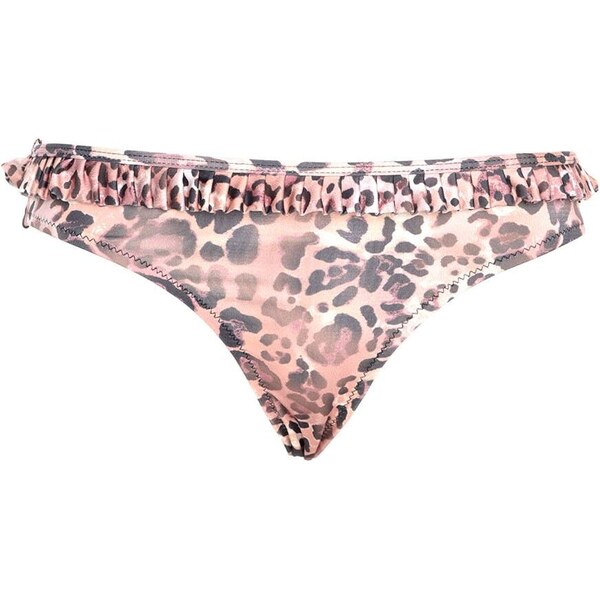 Trendyol Leopard Print Frilly Bikini Bottom 55255021