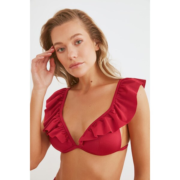 Bikiny vrchný diel Trendyol Frill detailed 55091381