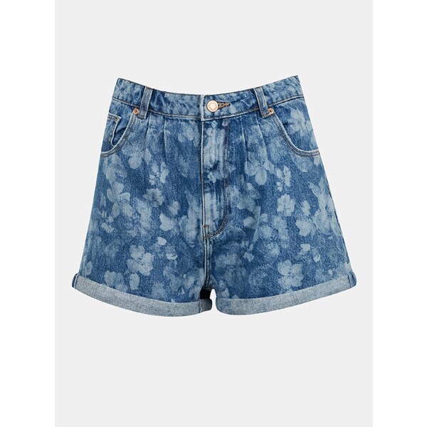 Modré rifľové kraťasy TALLY WEiJL 54997529