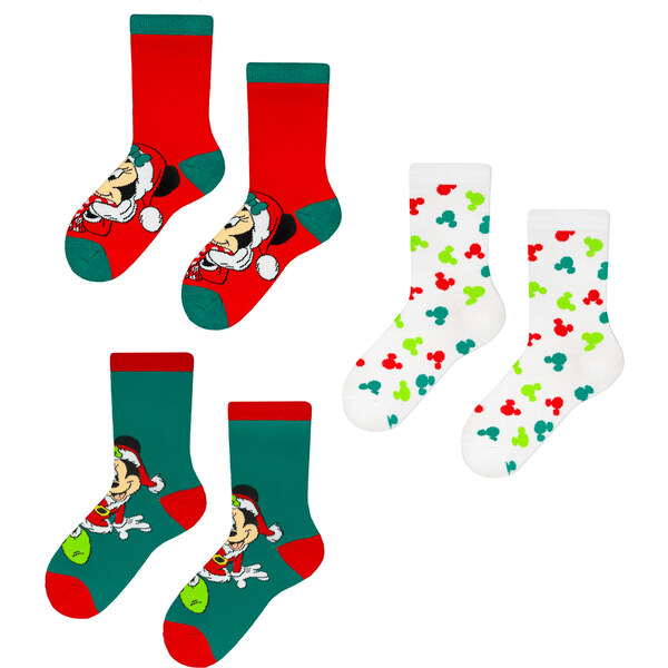 Licensed Detské ponožky Mickey 3ks Frogies 49897209