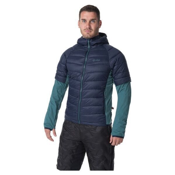 Pánska zateplená športová bunda Kilpi VERONS-M tmavo zelená 36008669