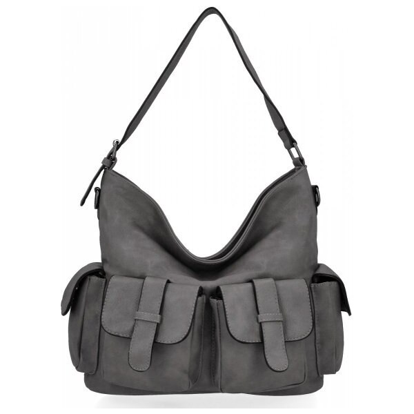 Dámska kabelka shopper bag Hernan šedá HB0395 37215882