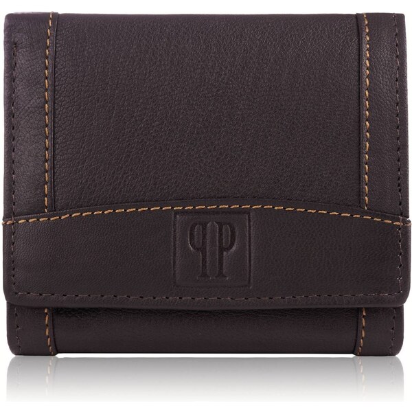 PAOLO PERUZZI Pánska kožená peňaženka s RFID T-54-BR | hnedá T-54-BR 37218054