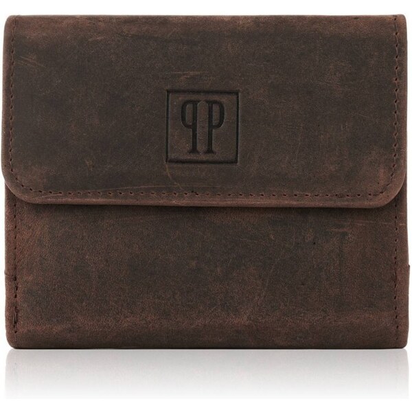 PAOLO PERUZZI Dámska kožená peňaženka T-11-BR | hnedá T-11-BR 37218058