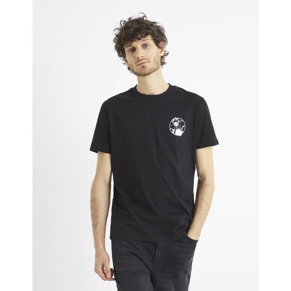 Čierne pánske tričko s potlačou Celio Hunter x Hunter 50502142