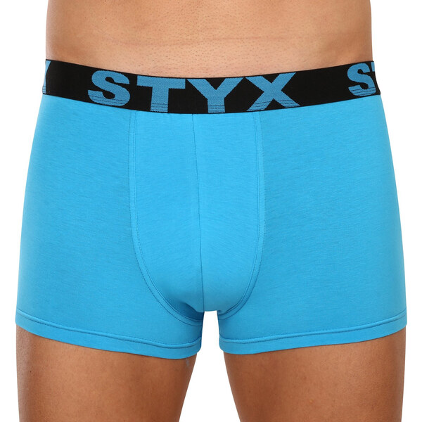 3PACK pánske boxerky Styx športová guma svetlo modré (3G1169) 48181913