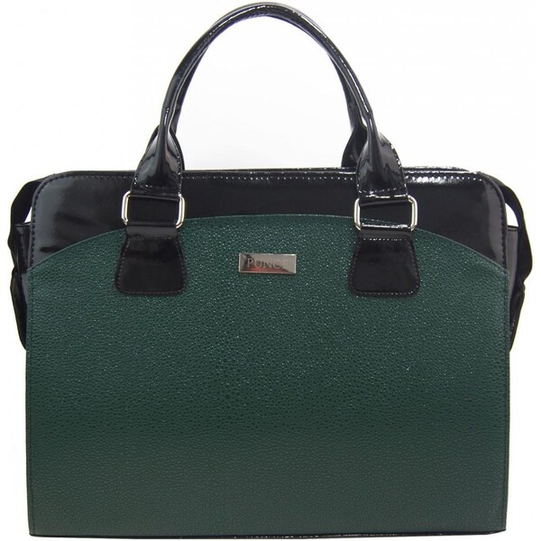 PUNCE LC-01 zelená lakovaná dámska kabelka pre notebook do 15.6 palca 37232853