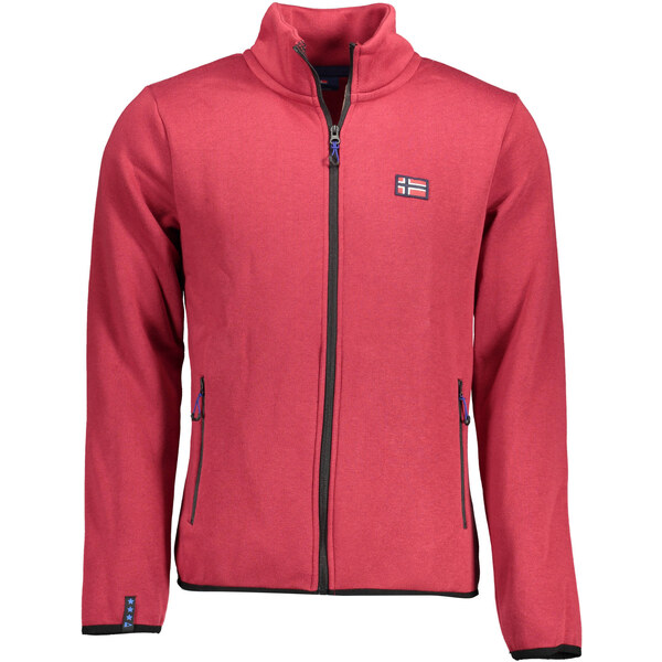 NORWAY 1963 Červená pánska mikina na zips 64705914