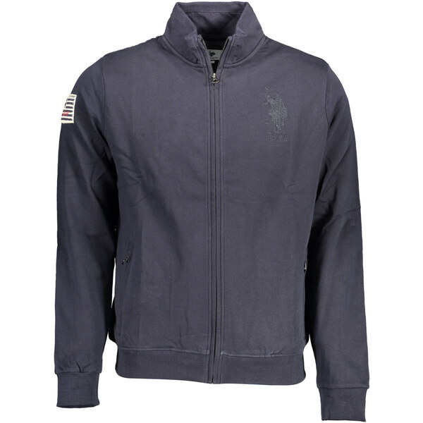US Polo Assn Pánska mikina US Polo na zips modrá 64711911