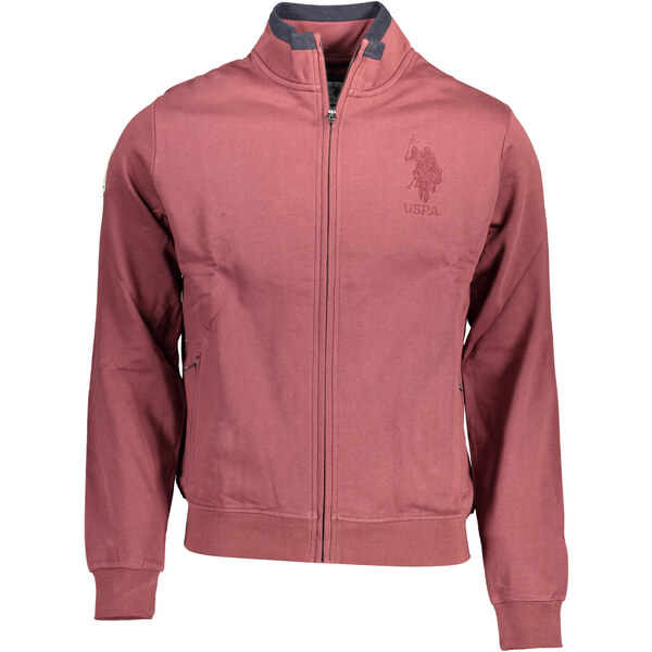 US Polo Assn Pánska mikina US Polo na zips fialová 64702627