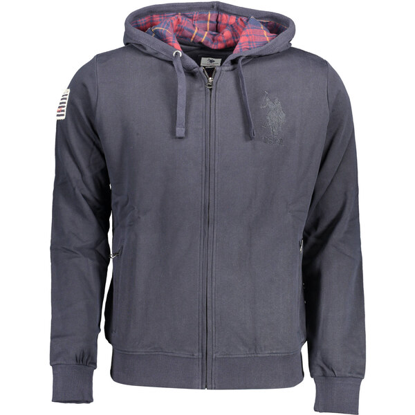 US Polo Assn Pánska mikina US Polo na zips modrá 64706792
