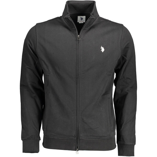 US Polo Assn Čierna pánska mikina na zips US Polo 64705725