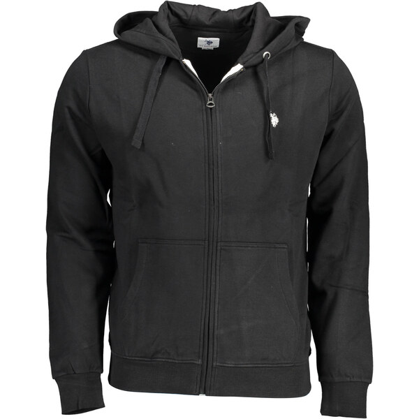 US Polo Assn Čierna pánska mikina na zips US Polo 64711698