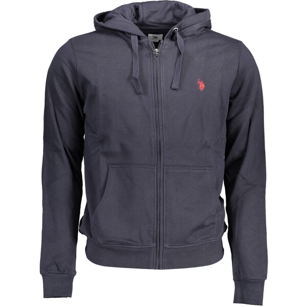 US Polo Assn Pánska mikina US Polo na zips modrá 64711000