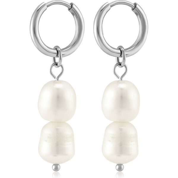 Troli Krásne oceľové náušnice s pravými perlami 2v1 VAAJDE201861S 66588409