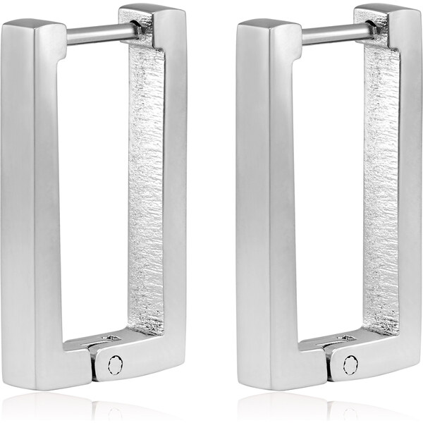 Troli Moderné obdĺžnikové náušnice z ocele VGE633S 66588593