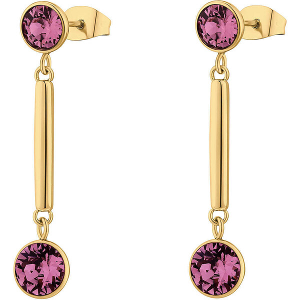 Brosway Pôvabné pozlátené náušnice s kryštálmi Affinity BFF167 66592928