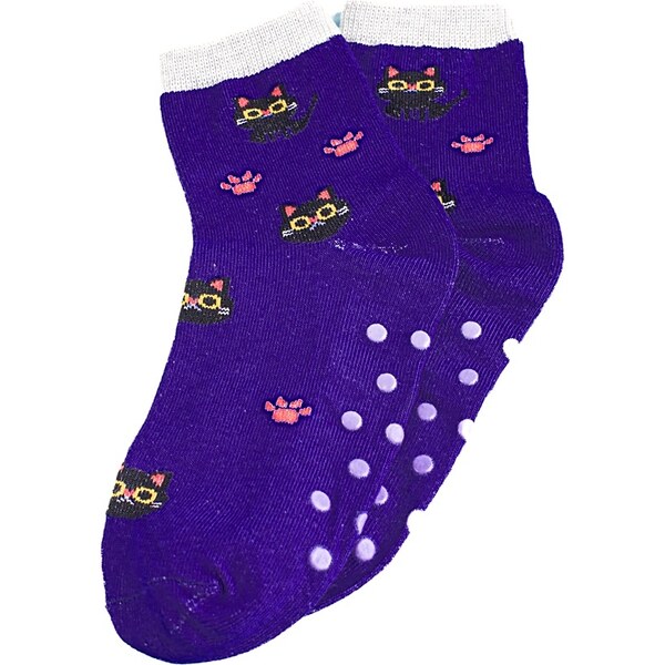 Non-slip Childrens Socks Shelvt Blue Cats 50535002