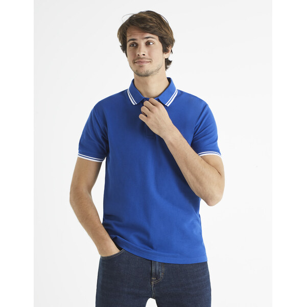 Modrá pánska polokošeľa Celio Beline 50516049