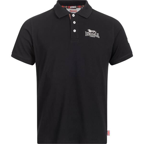 Pánske polo Lonsdale 117230-Black/Silver 36013421