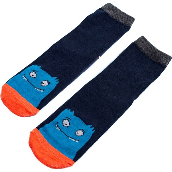 Boys socks Shelvt navy blue monster 50526949