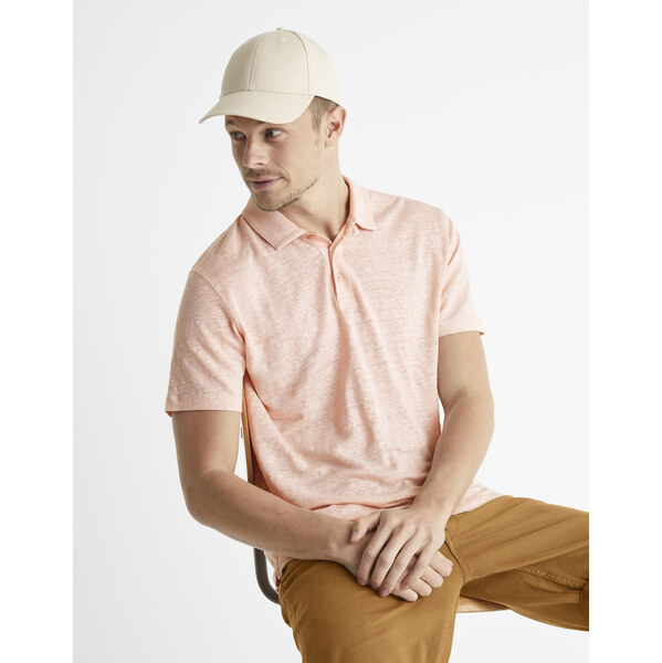 Celio Linen Polo T-Shirt Bepolin - Men 66938912