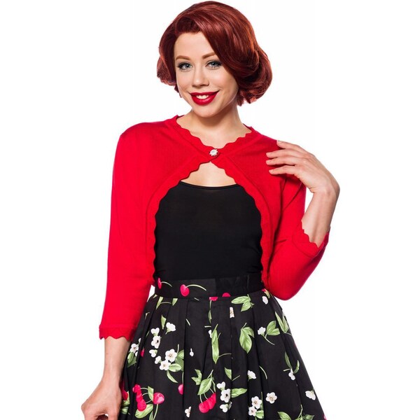 Glara Jednofarebné svetrové bolerko 37403351