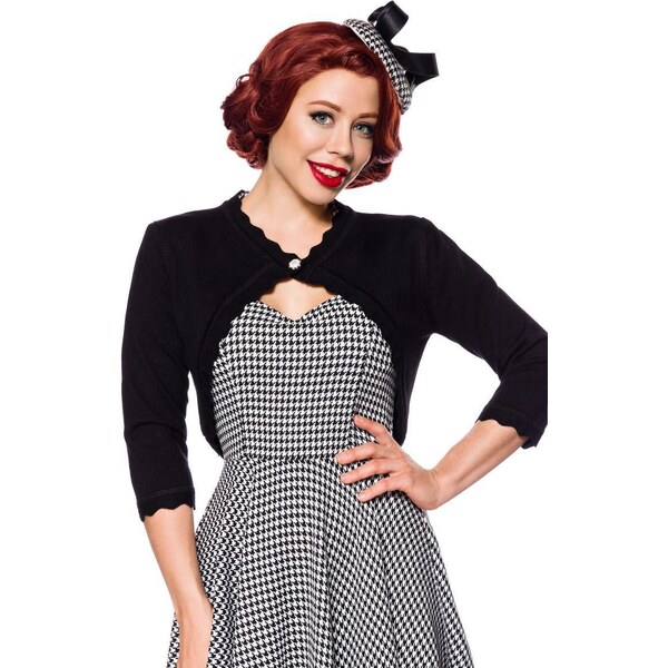 Glara Jednofarebné svetrové bolerko 37403352