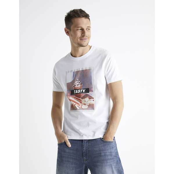 Celio T-shirt Berelax with TASTY print. - Mens 66949436